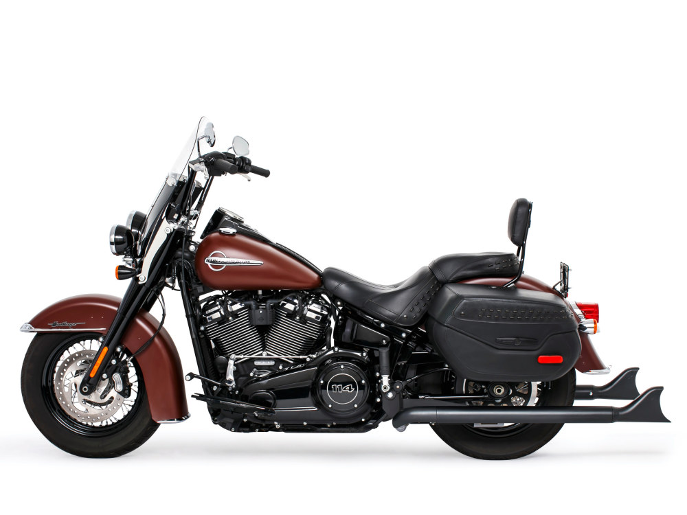 FREEDOM PERFORMANCE EXHAUST 39in. True Dual SharkTail Exhaust – Black. Fits Softail 2018up.
