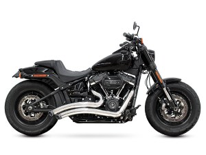 FREEDOM PERFORMANCE EXHAUST Sharp Curve Radius Exhaust – Chrome with Black End Caps. Fits Softail 2018up. FREEDOM PERFORMANCE EXHAUST Sharp Curve Radius Exhaust – Chrome with Black End Caps. Fits Softail 2018up.
