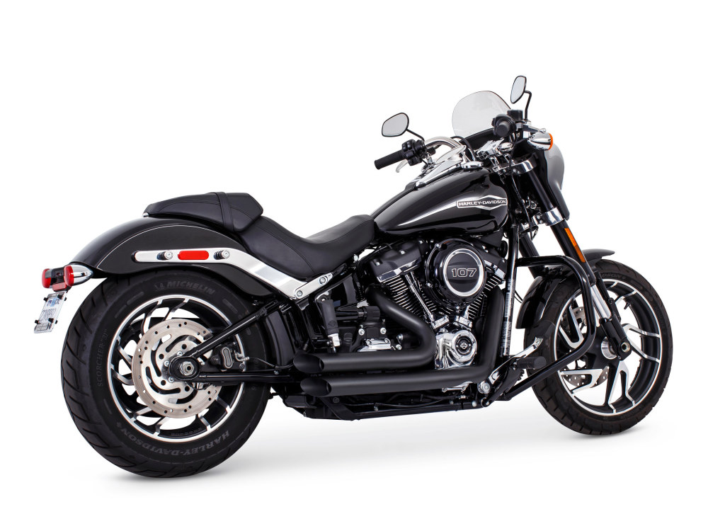 FREEDOM PERFORMANCE EXHAUST Amendment Exhaust – Black. Fits Softail 2018up.