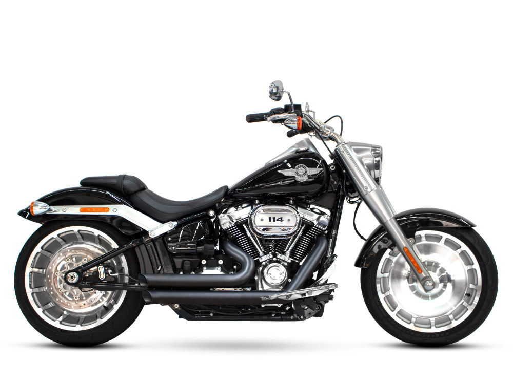 FREEDOM PERFORMANCE EXHAUST Amendment Exhaust – Black. Fits Softail 2018up.
