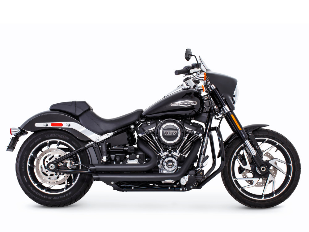 FREEDOM PERFORMANCE EXHAUST Amendment Exhaust – Black. Fits Softail 2018up.