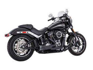 FREEDOM PERFORMANCE EXHAUST American Outlaw Shorty 2-into-1 Exhaust – Black with Black End Cap. Fits Softail 1986-2017. FREEDOM PERFORMANCE EXHAUST American Outlaw Shorty 2-into-1 Exhaust – Black with Black End Cap. Fits Softail 1986-2017.