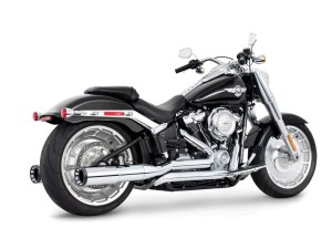 FREEDOM PERFORMANCE EXHAUST 4.5in. Two-Step True Dual Exhaust – Chrome with Contrast Cut Black End Caps. Fits Softail Breakout & Fatboy 2018up with 240 Tyre. FREEDOM PERFORMANCE EXHAUST 4.5in. Two-Step True Dual Exhaust – Chrome with Contrast Cut Black End Caps. Fits Softail Breakout & Fatboy 2018up with 240 Tyre.