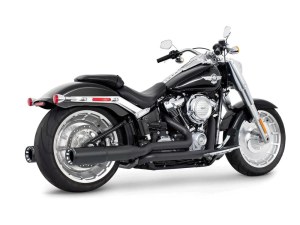 FREEDOM PERFORMANCE EXHAUST 4.5in. Two-Step True Dual Exhaust – Black with Contrast Cut Black End Caps. Fits Softail Breakout & Fatboy 2018up with 240 Tyre. FREEDOM PERFORMANCE EXHAUST 4.5in. Two-Step True Dual Exhaust – Black with Contrast Cut Black End Caps. Fits Softail Breakout & Fatboy 2018up with 240 Tyre.