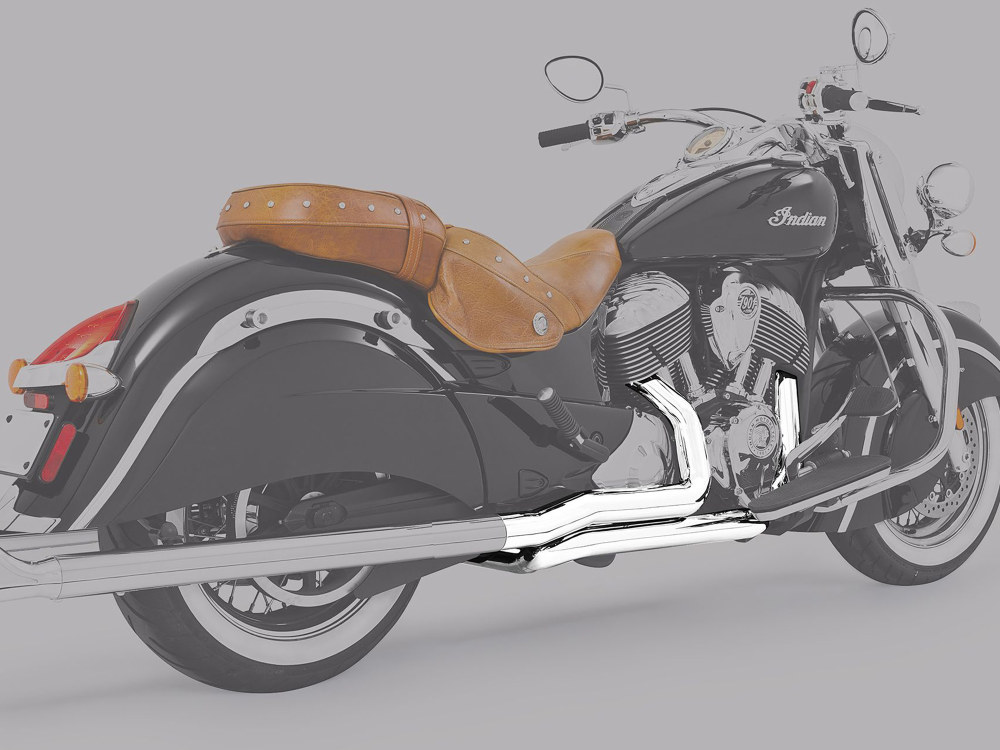 FREEDOM PERFORMANCE EXHAUST True Dual Headers – Chrome. Fits Indian Tourer 2014up.