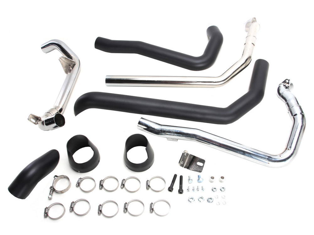 FREEDOM PERFORMANCE EXHAUST True Dual Headers – Black. Fits Indian Tourer 2014up.