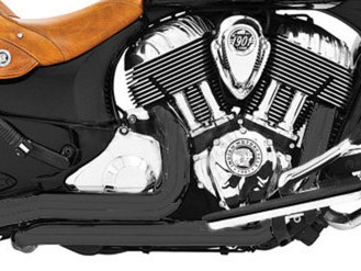 FREEDOM PERFORMANCE EXHAUST True Dual Headers – Black. Fits Indian Tourer 2014up.