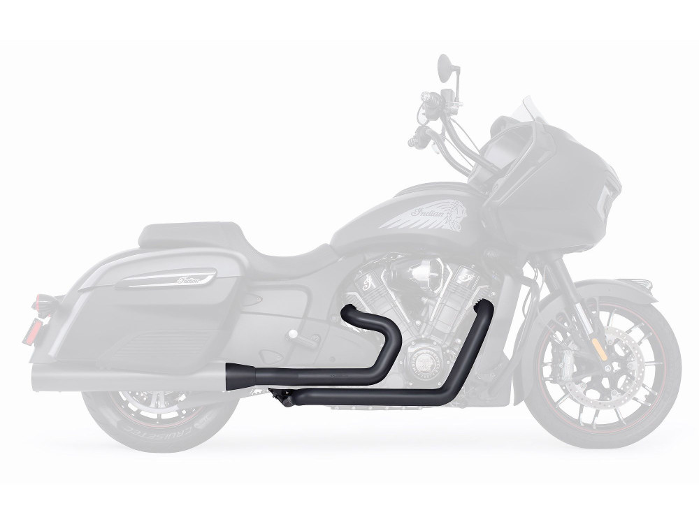 FREEDOM PERFORMANCE EXHAUST True Dual Headers – Black. Fits Indian Challenger 2020up.