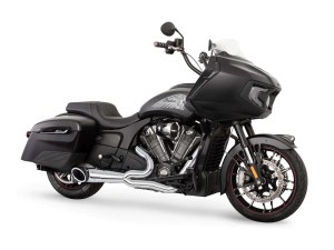 FREEDOM PERFORMANCE EXHAUST Turnout 2-into-1 Exhaust – Chrome with Black End Cap. Fits Indian Challenger 2020up. FREEDOM PERFORMANCE EXHAUST Turnout 2-into-1 Exhaust – Chrome with Black End Cap. Fits Indian Challenger 2020up.