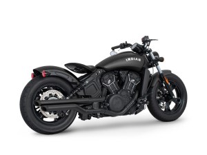 FREEDOM PERFORMANCE EXHAUST 2.5in. Slip-On Mufflers – Black with Black Slash End Caps. Fits Indian Scout 2015-2024 FREEDOM PERFORMANCE EXHAUST 2.5in. Slip-On Mufflers – Black with Black Slash End Caps. Fits Indian Scout 2015-2024