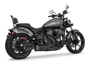 FREEDOM PERFORMANCE EXHAUST American Outlaw Shorty 2-into-1 Exhaust – Black with Black End Cap. Fits Indian Cruiser 2022up FREEDOM PERFORMANCE EXHAUST American Outlaw Shorty 2-into-1 Exhaust – Black with Black End Cap. Fits Indian Cruiser 2022up