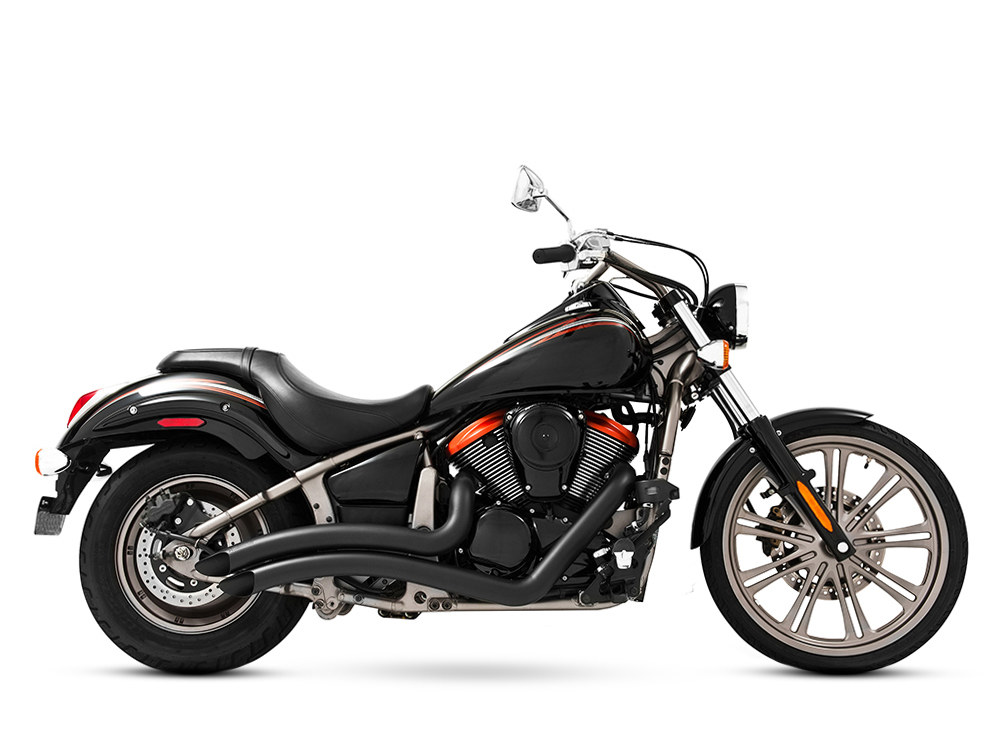 FREEDOM PERFORMANCE EXHAUST Sharp Curve Radius Exhaust – Black. Fits Kawasaki Vulcan 900 2006up.