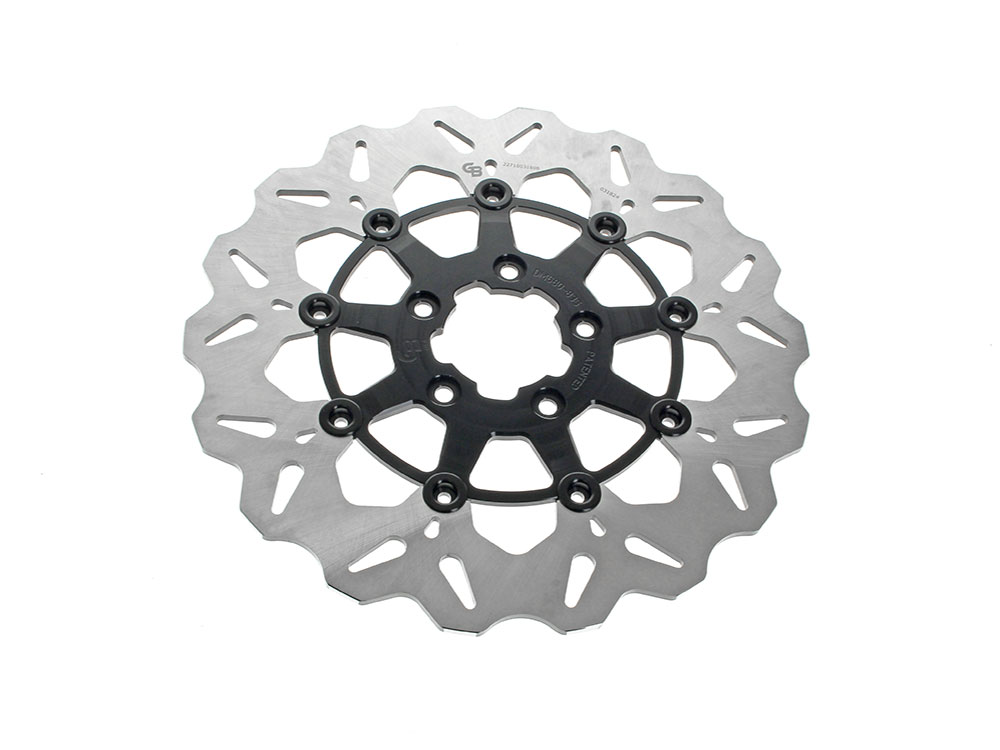 GBRAKES 11.8in. Front Wave Floating Disc Rotor – Black. Fits Dyna 2006-2017, Softail 2015up, Sportster 2014-2021 & Some Touring 2008-2023