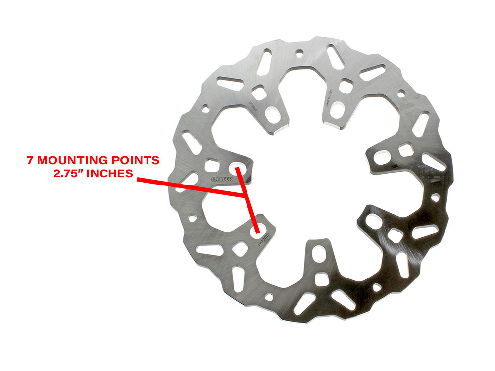 GBRAKES 11.8in. Front Wave Disc Rotor – Stainless Steel. Fits Touring ‘Limited’ Models 2020-2023 with OEM Wheel.