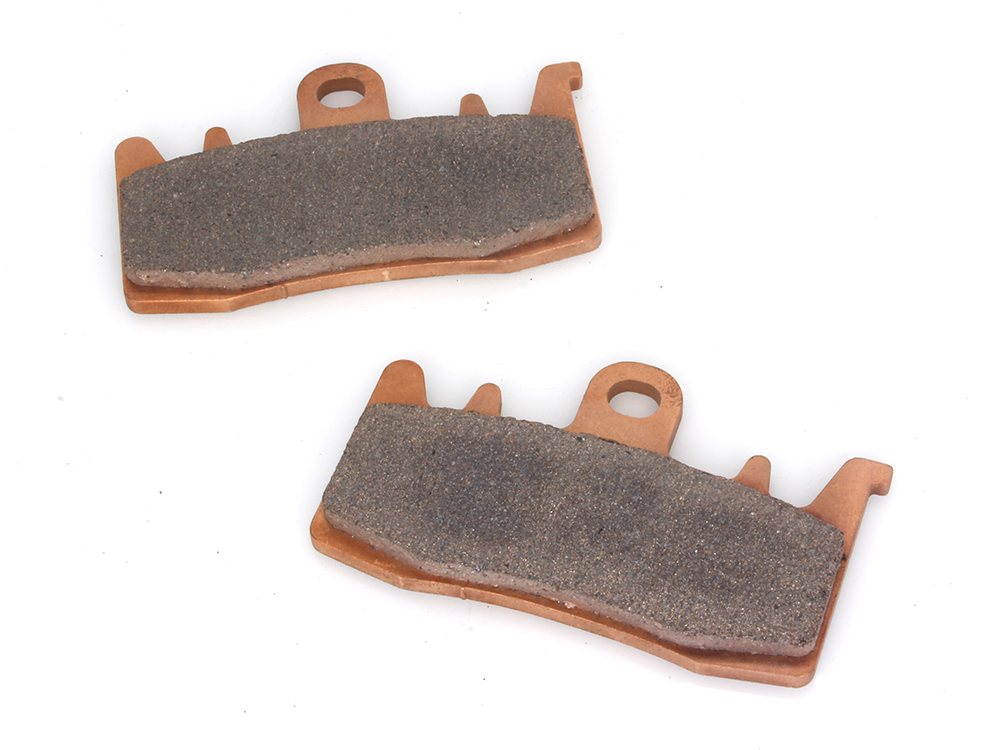 GBRAKES Front Brake Pads – HH Sintered Compound. Fits CVO 2023up, Pan America 2021up, Sportster S 2021up, LiveWire 2020 & Indian FTR1200 2019up, Challenger 2020up & Pursuit 2022up.