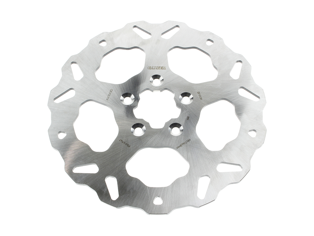 GBRAKES 11.5in. Rear Solid Mount Wave Disc Rotor. Fits Big Twin & Sportster 1984-1999.