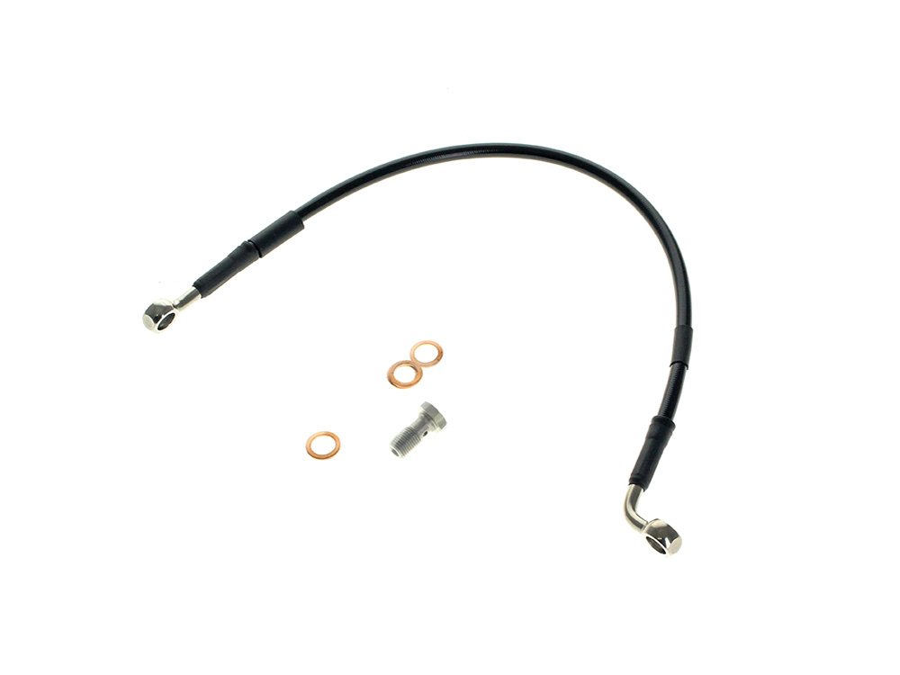 Goodridge Rear Brake Line – Black. Fits Dyna 2008-2011