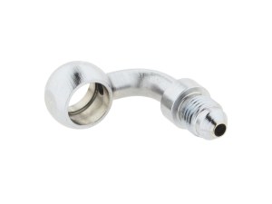 Goodridge Chrome 7/16in. ID, 90 Degree Banjo – Male #3 End. Goodridge Chrome 7/16in. ID, 90 Degree Banjo – Male #3 End.