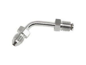 Goodridge Adapter Fitting 3/8-24 Inverted Flare x 60 Degree Bend to AN3 Line Goodridge Adapter Fitting 3/8-24 Inverted Flare x 60 Degree Bend to AN3 Line