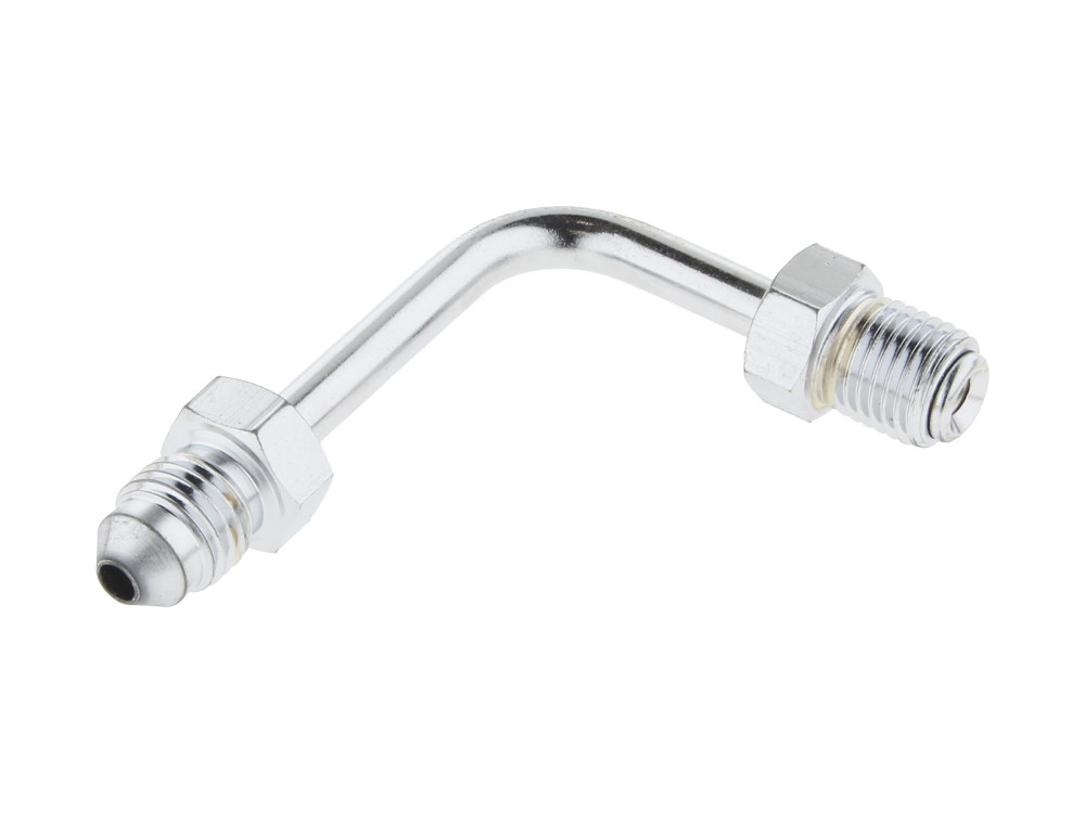 Goodridge Adapter Fitting 3/8-24 Inverted Flare x 90 Degree Bend to AN3 Line