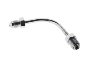 Goodridge Adapter Fitting 3/8-24 Inverted Flare x 90 Degree Long Bend to AN3 Line Goodridge Adapter Fitting 3/8-24 Inverted Flare x 90 Degree Long Bend to AN3 Line