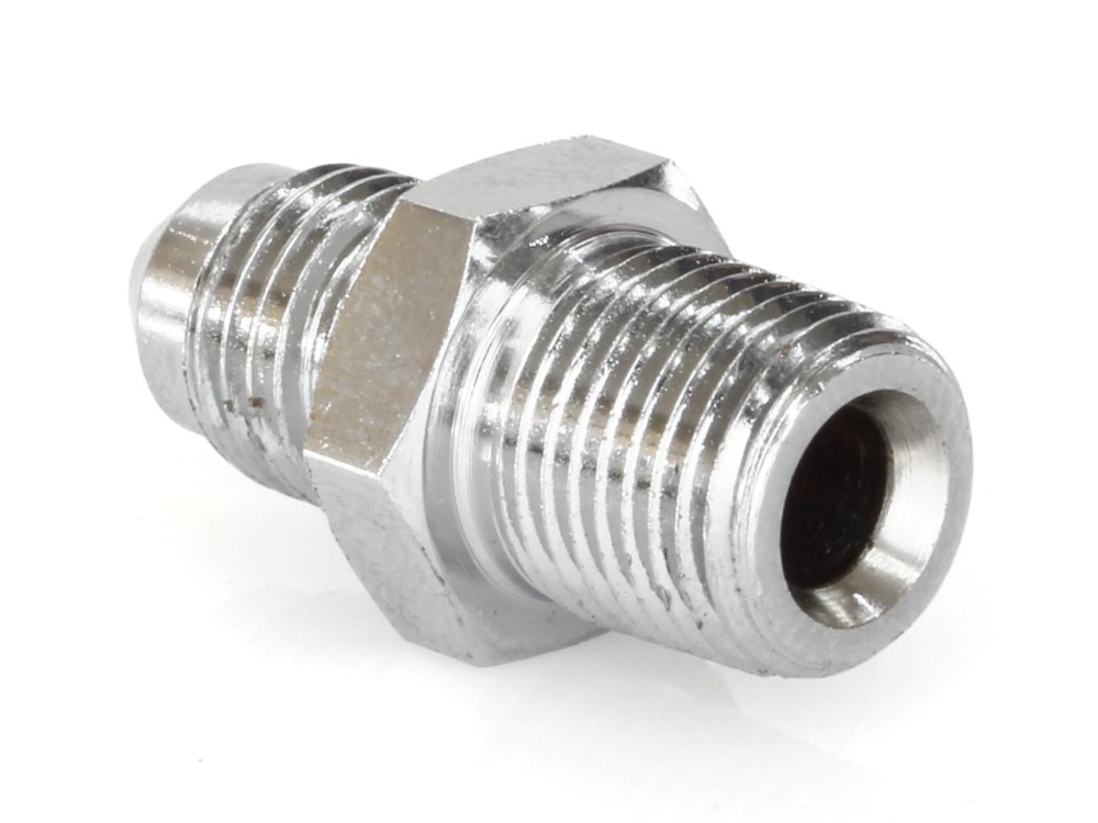 Goodridge Adapter Fitting 1/8in. NPT x Straight Bend to AN3 Line