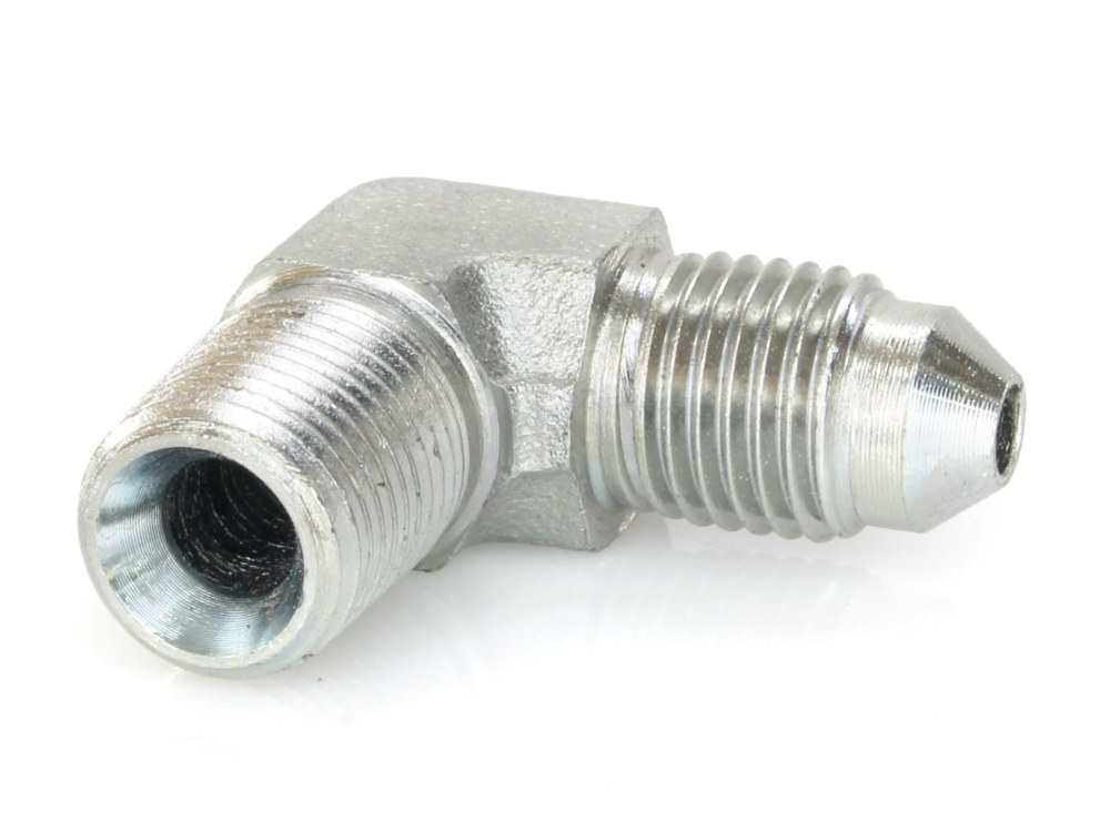 Goodridge Adapter Fitting 1/8in. NPT x 90 Degree Bend to AN3 Line