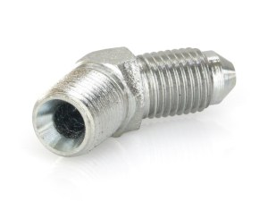 Goodridge Adapter Fitting 1/8in. NPT x 45 Degree Bend to AN3 Line Goodridge Adapter Fitting 1/8in. NPT x 45 Degree Bend to AN3 Line