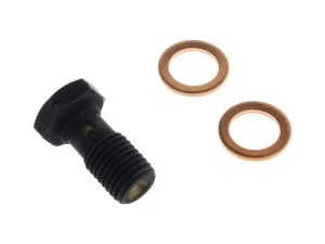 Goodridge 10mm M10 x 1.25 Banjo Bolt – Black. Goodridge 10mm M10 x 1.25 Banjo Bolt – Black.