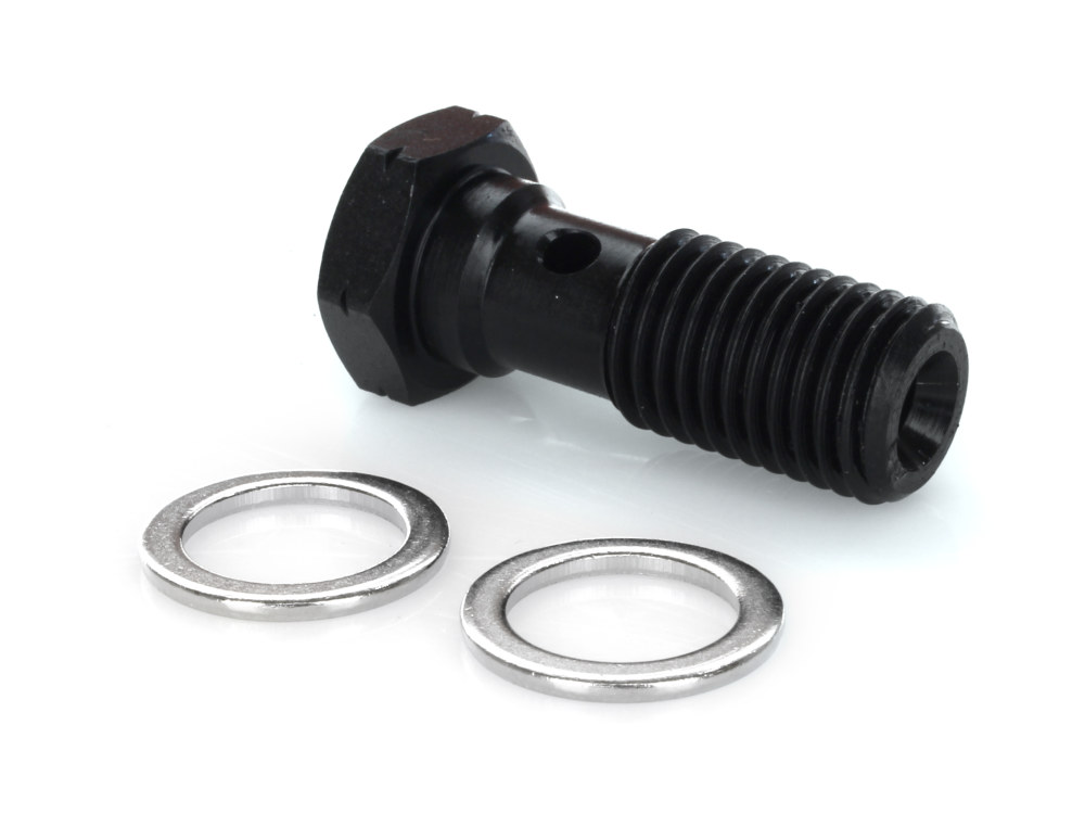 Goodridge 12mm M12 x 1.50 Banjo Bolt – Black.