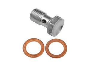 Goodridge 12mm M12 x 1.50 Banjo Bolt – Chrome. Goodridge 12mm M12 x 1.50 Banjo Bolt – Chrome.