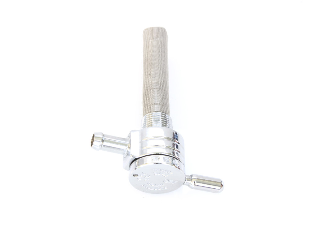 GOLAN FUEL TAPS High-Flow Fuel Tap / Petcock with 3/8in. NPT Thread & 5/16in. Inward Facing Fuel Outlet – Chrome