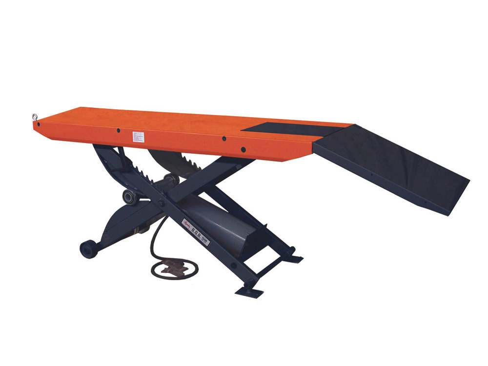 Handy BIKE LIFTS B.O.B. Bike Lift with Lifting Capacity of 1500 lbs & 28in. x 84in. Deck – Orange.