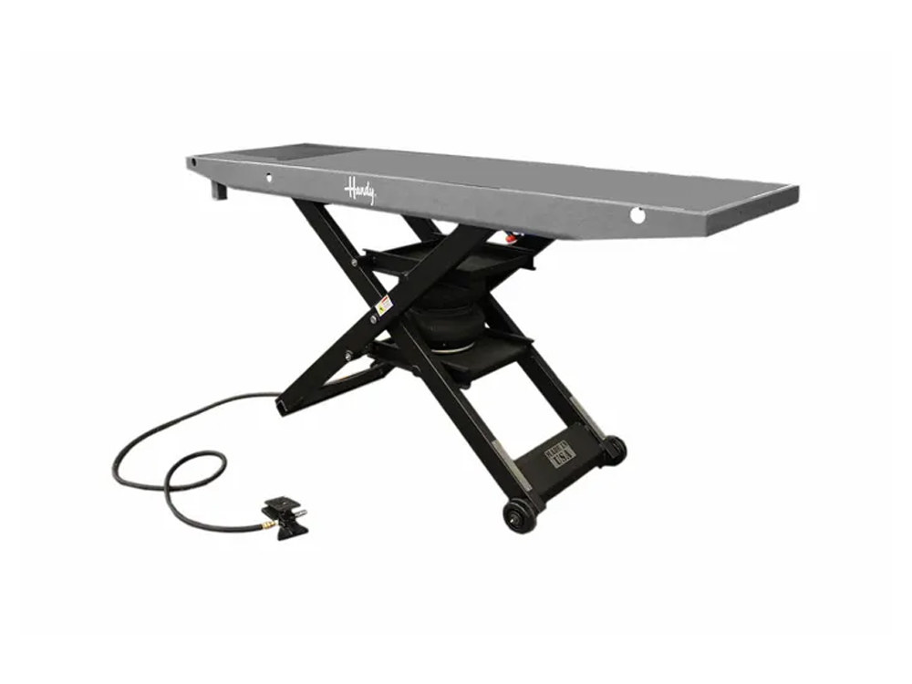 Handy BIKE LIFTS S.A.M. Bike Lift with Lifting Capacity of 1200 lbs & 24in. x 84in. Deck – Gray.