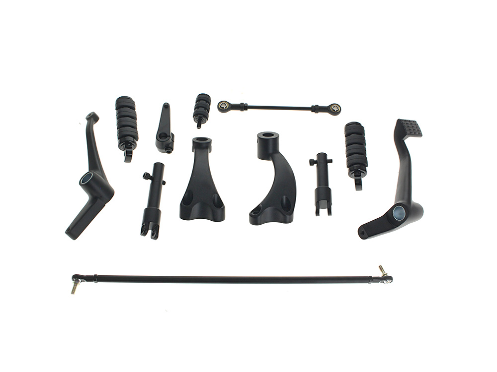 Rollies Speed Shop Forward Controls – Black. Fits Sportster 2004-2013