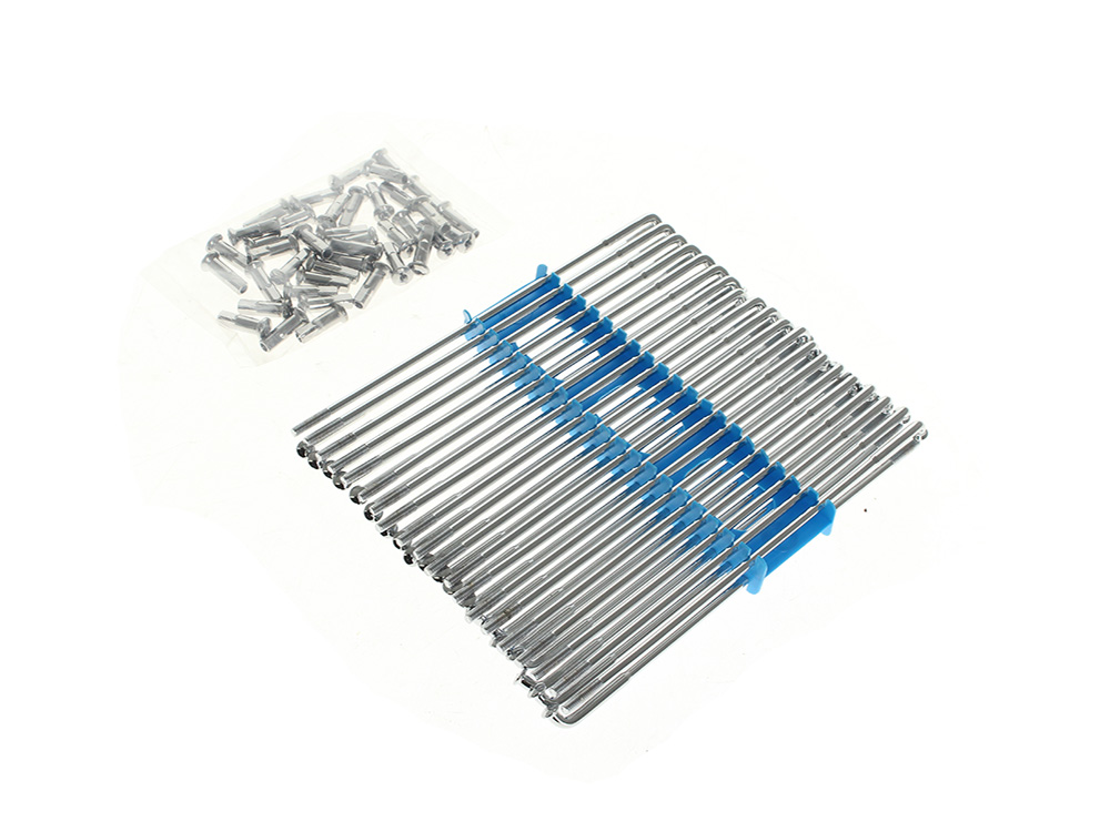 Rollies Speed Shop 19in. Spokes – Chrome. Fits Original Style H-D Deep Drop Center Rim when used in conjunction with Narrow Glide Hub 1973up & OEM H-D Mid Glide Front Hub 2006up.