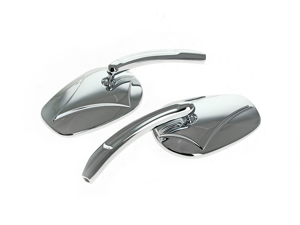 Rollies Speed Shop ‘Asshole’ Mirrors with Arrowhead Design – Chrome