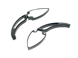 Rollies Speed Shop Spade Mirrors – Black Rollies Speed Shop Spade Mirrors – Black