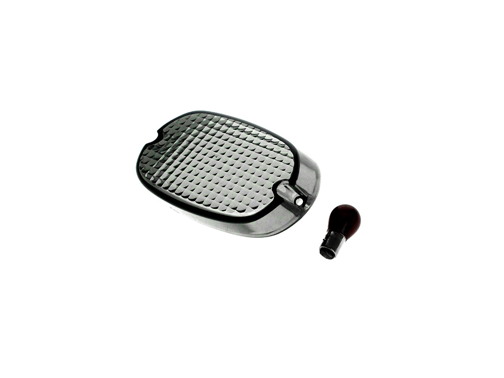 Rollies Speed Shop Taillight Lens – Smoke Low Profile. Fits most Big Twin & Sportster 1973-1998.