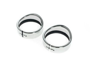 Rollies Speed Shop Peaked Visor Style 4-1/2in. Passing Lamp Trim Ring – Chrome. Fits Big Twin 1969up Rollies Speed Shop Peaked Visor Style 4-1/2in. Passing Lamp Trim Ring – Chrome. Fits Big Twin 1969up