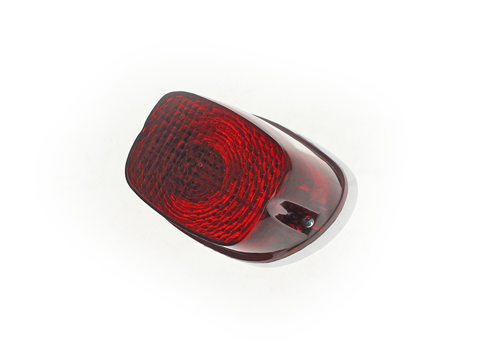 Rollies Speed Shop LED Taillight with Red Lens. Fits most Big Twin & Sportster 1973-1998