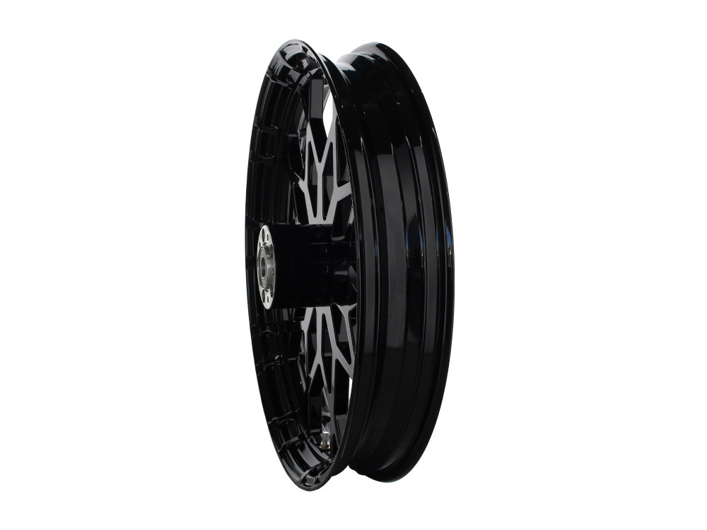 Hawg Halters 21in. x 3.25in. Marquise/Prodigy Replica Wheel – Gloss Black. Fits Touring 2008up