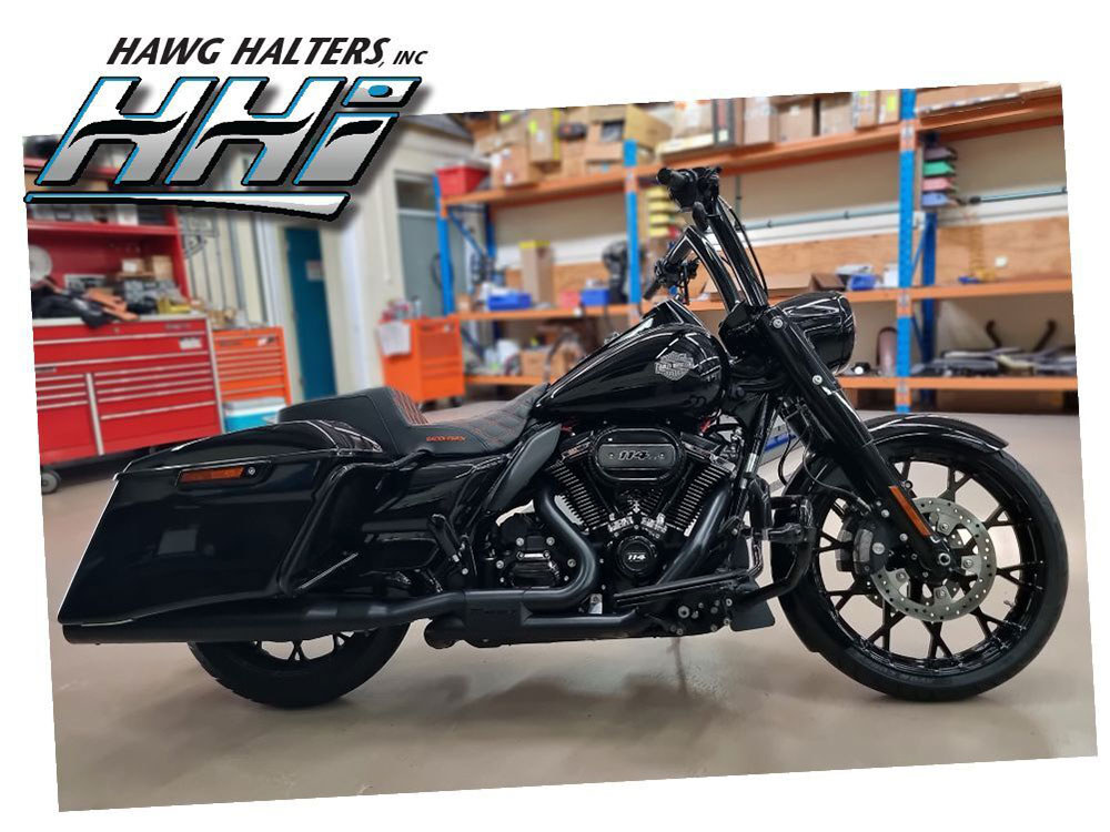 Hawg Halters 21in. x 3.25in. Marquise/Prodigy Replica Wheel – Gloss Black. Fits Touring 2008up