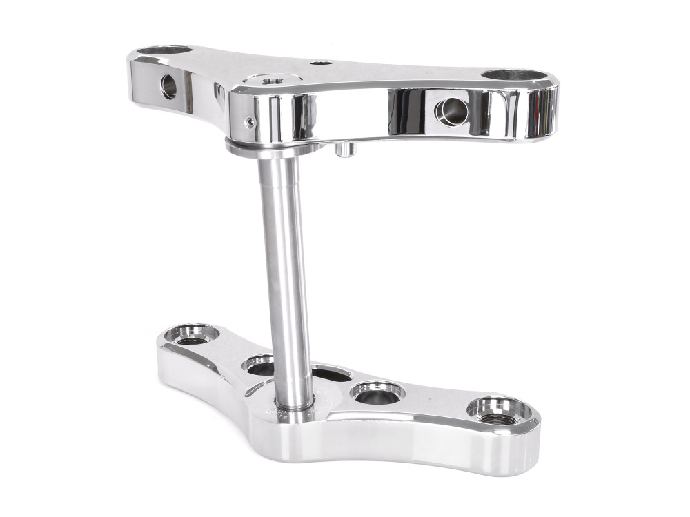 Hawg Halters 3 Degree Raked 39mm Wide Glide Conversion Triple Tree Kit – Chrome. Fits Sportster 1988-2003, FXR 1988-1994 & Dyna 1991-2005.