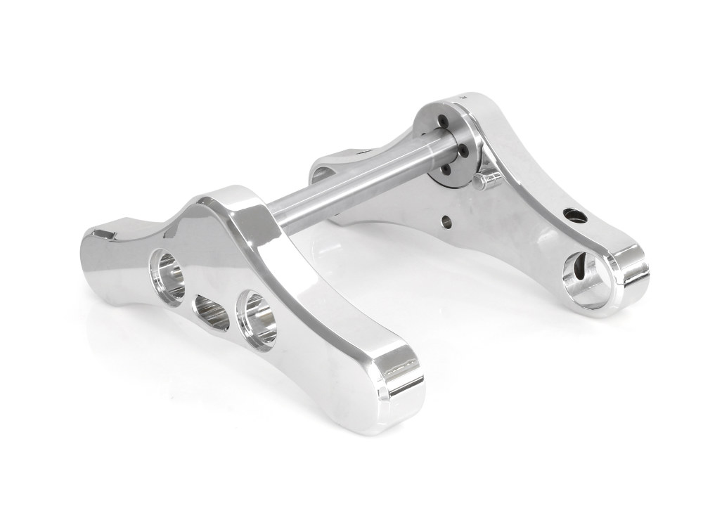 Hawg Halters 3 Degree Raked 39mm Wide Glide Conversion Triple Tree Kit – Chrome. Fits Sportster 1988-2003, FXR 1988-1994 & Dyna 1991-2005.