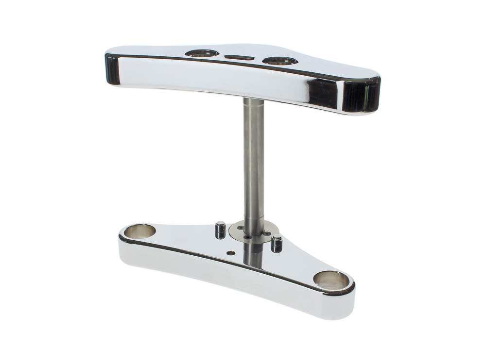 Hawg Halters 3 Degree Raked 39mm Wide Glide Conversion Triple Tree Kit – Chrome. Fits Sportster 2004-2013.