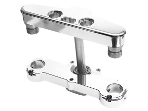 Hawg Halters 4 Degree Raked Triple Tree Kit – Chrome. Fits FL Softail 1986-2017 with 21in. or 23in. Wheel Upgrade. Hawg Halters 4 Degree Raked Triple Tree Kit – Chrome. Fits FL Softail 1986-2017 with 21in. or 23in. Wheel Upgrade.