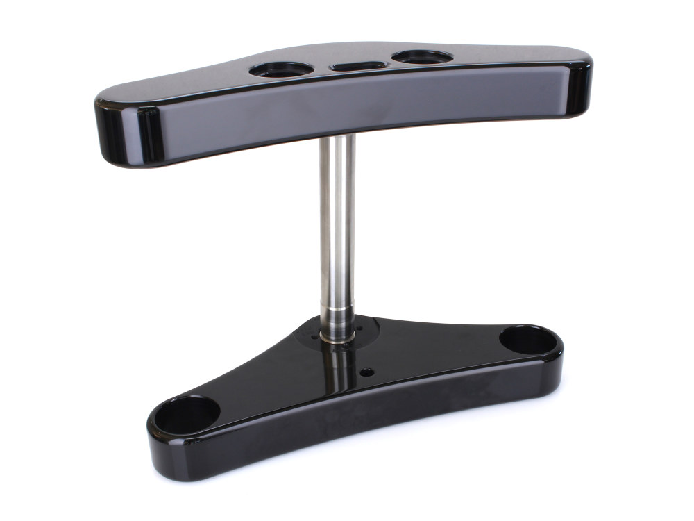 Hawg Halters 5 Degree Raked Triple Tree Kit – Black. Fits FX Softail 1984-2017 & Dyna Wide Glide 1993-2005.