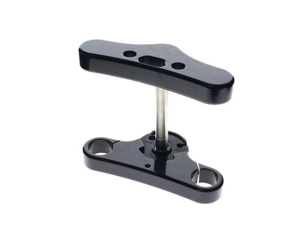 Hawg Halters 5 Degree Raked Mid Glide Triple Tree Kit – Black. Fits Softail Street Bob & Softail Standard 2018up with 23in. Wheel Conversion