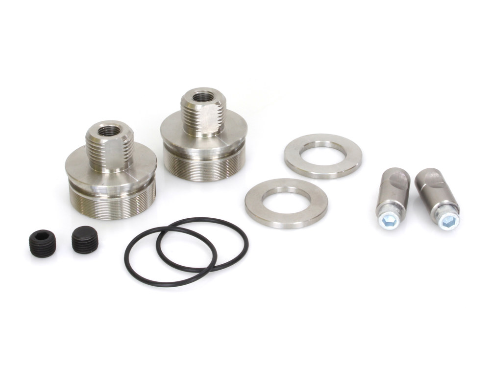 Hawg Halters 3 Degree Raked Mid Glide Triple Tree Kit – Chrome. Fits Dyna 2006-2017